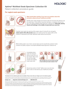 Aptima® Multitest Patient Vaginal Collection Guide